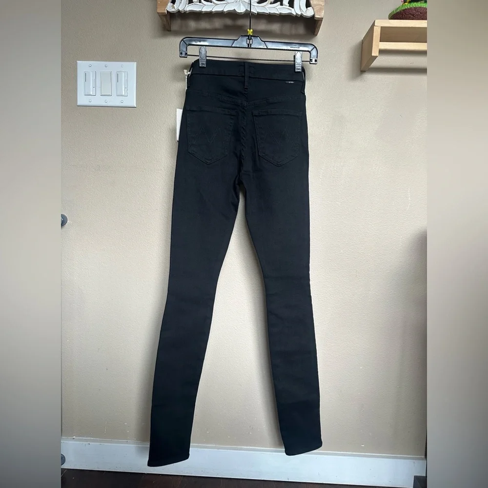 Mother High Waisted Looker skimp jeans black size 23 - Picture 3 of 8